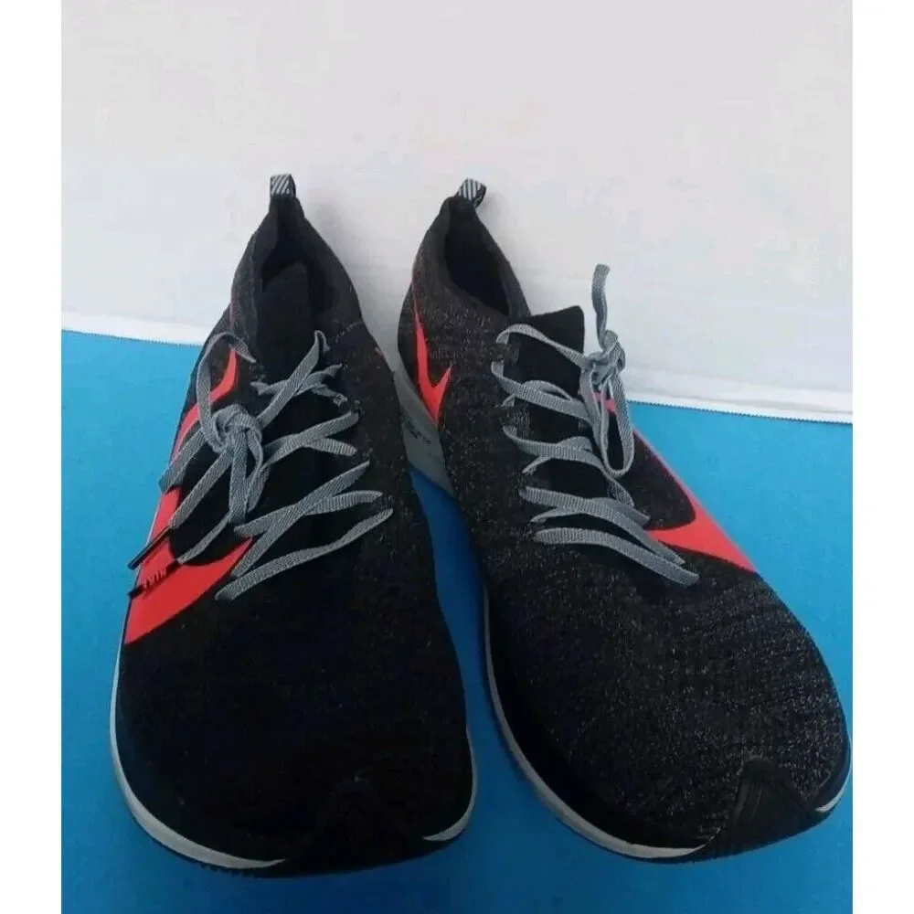 Nike Zoom Fly‎ Flyknit Running Shoes Black/Crimson Athletic Sneakers Lightweight